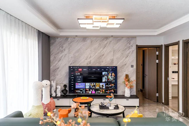 136㎡四居，實(shí)用軟裝搭配，靈活的起居動(dòng)線，打造元素豐富的生活